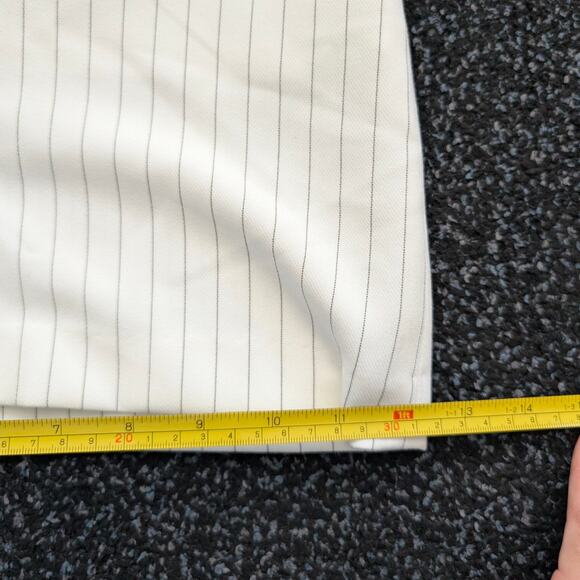 Open Edit Women's Pinstripe The Icon Wrap Front Skort Side Zip White Size S - Picture 10 of 11